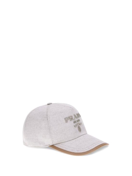  프라다 모자 로고가 새겨진 야구 - PRADA