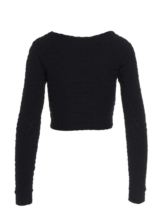  써네이 민소매 티셔츠 Sunnei All Over Logo Top Blue - SUNNEI