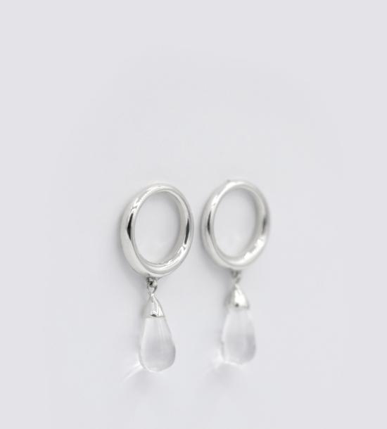 루스 오르티스 이어링 루즈 오르티즈 쿼츠 물방울 귀걸이 - LUZ ORTIZ