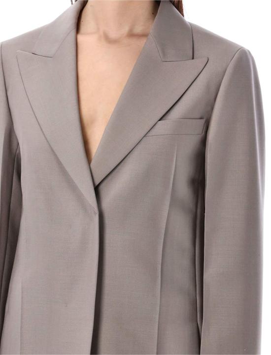  펜디 자켓 디컨스트럭티드 테일러드 재킷 애쉬 그레이 - FENDI