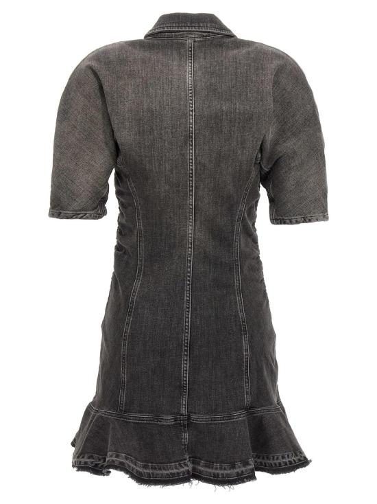  가니 미디 원피스 틴트 엣지 드레스 블랙 - GANNI