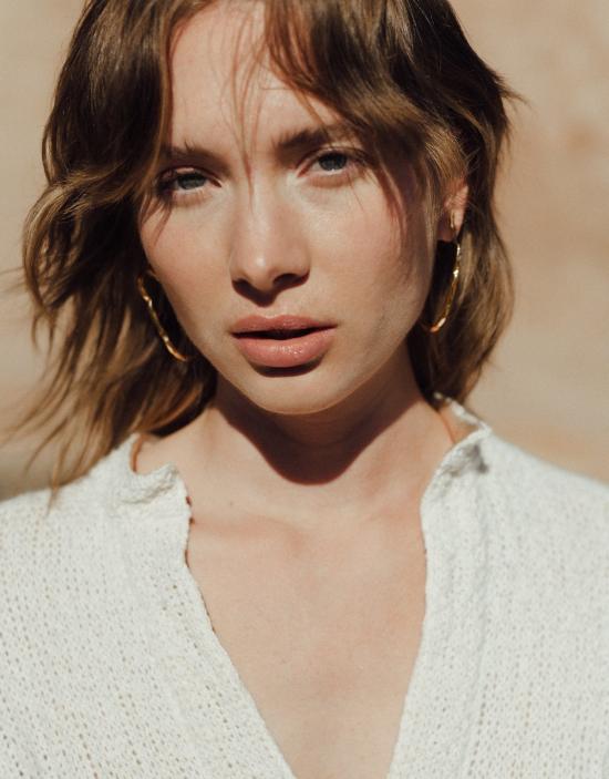  클레드 이어링 록 스터드 귀걸이 - CLED