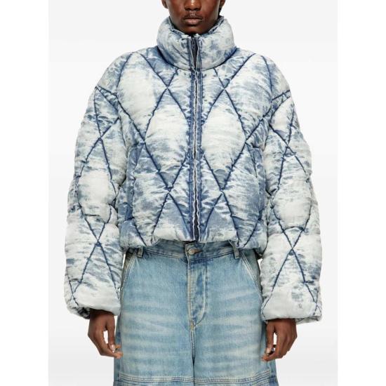  디젤 패딩 아우터 다운 재킷 블루 - DIESEL