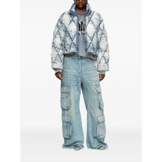  디젤 패딩 아우터 다운 재킷 블루 - DIESEL