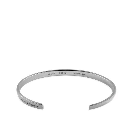  핸섬 브레이슬릿 핸드즘 비웰 커프 그레이 티타늄 - HNDSM