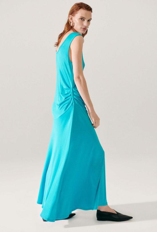  실크 런드리 롱 원피스 저지 민소매 드레스 산소 - SILK LAUNDRY