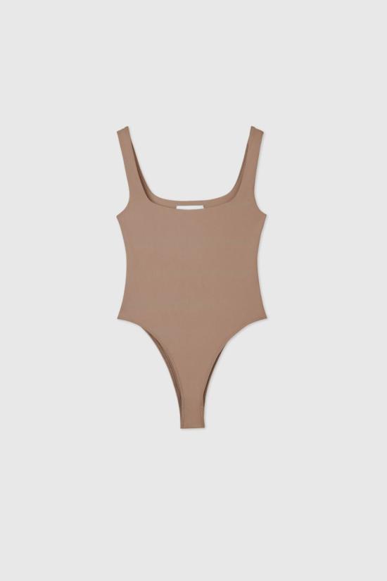  달 더 레이블 바디수트 티셔츠 DĀl The Label Essential Bodysuit - DAL THE LABEL