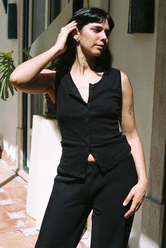  질 로드리게즈 가디건 길 로드리게즈 소피 슬리브리스 - GIL RODRIGUEZ