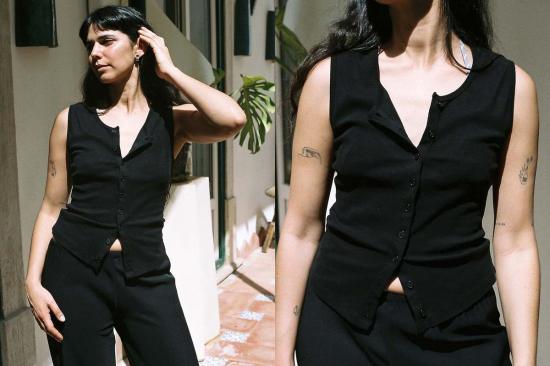  질 로드리게즈 가디건 길 로드리게즈 소피 슬리브리스