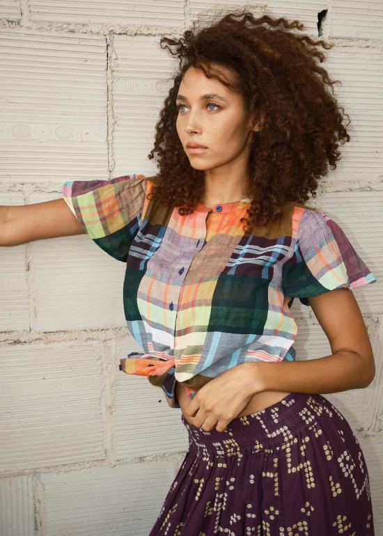  에이스 앤 지그 블라우스 에이스 & 지그 케나 탑 - ACE & JIG