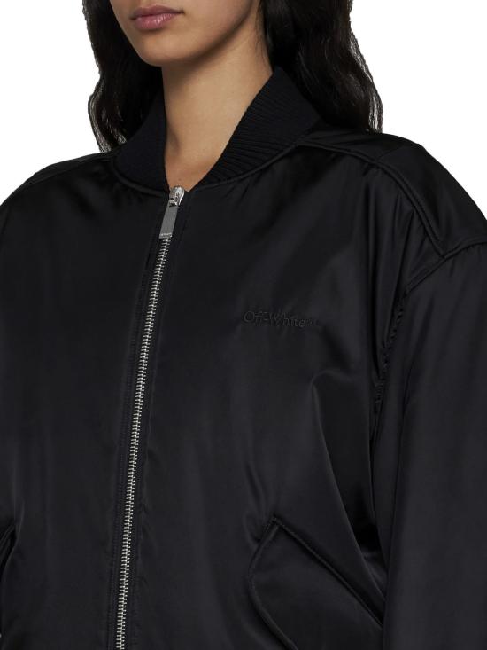  오프화이트 봄버 자켓 블랙 봄버 재킷 - OFF WHITE