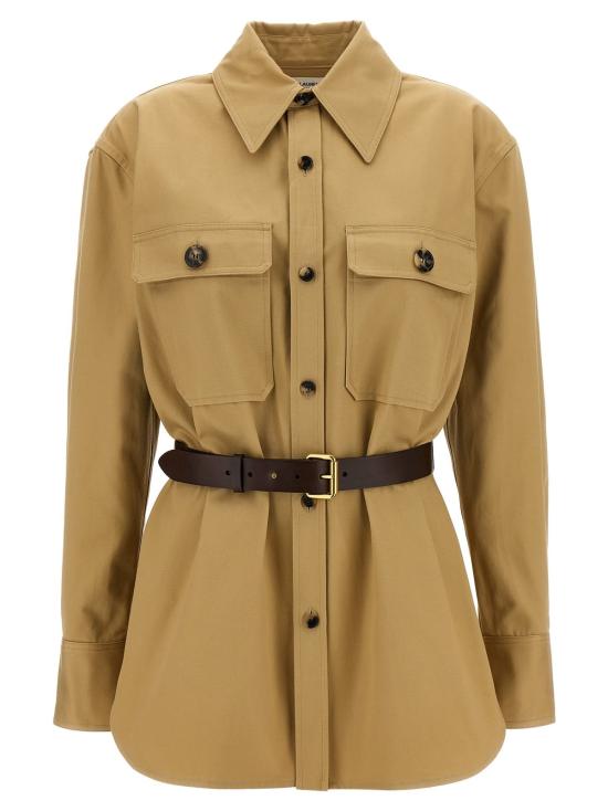  생로랑 자켓 Saint Laurent 사하리엔 셔츠 베이지