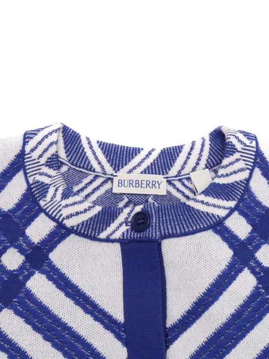  [키즈] 버버리 풀오버 키즈 여아용 가디건 화이트 - BURBERRY