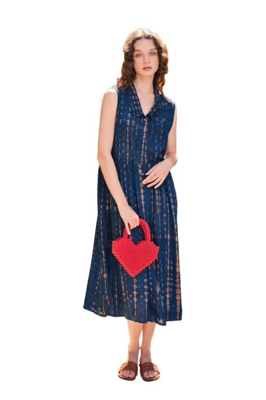  Pink Haley 롱 원피스 핑크 헤일리 티나 미디 드레스 오션 블루 - PINK HALEY