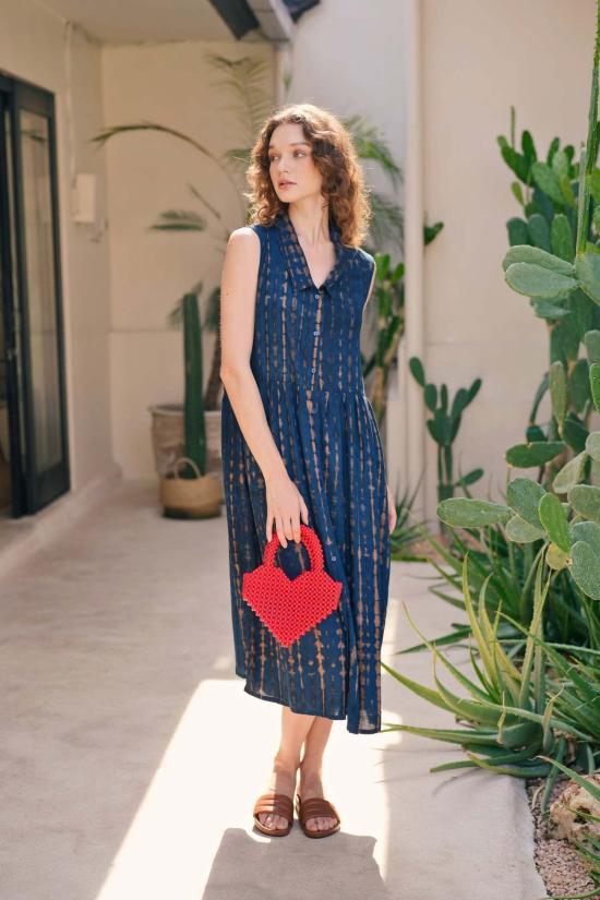  Pink Haley 롱 원피스 핑크 헤일리 티나 미디 드레스 오션 블루 - PINK HALEY