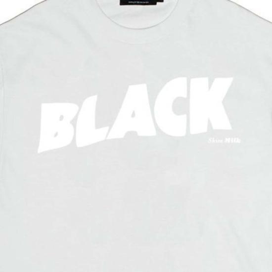  Skim Milk 반팔 티셔츠 탈지유 블랙 티셔츠 - OTHER BRANDS