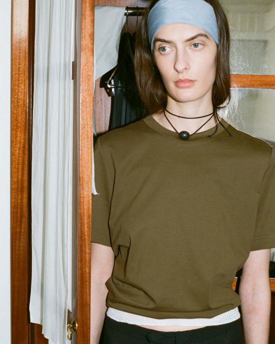  아니카 이네즈 목걸이/팬던트 스몰 스톤 엘립스 목걸이