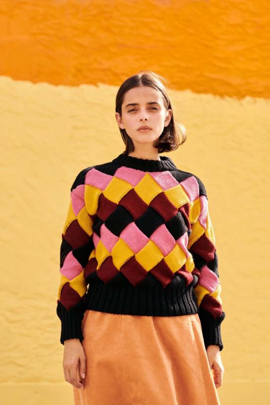  지지 니트웨어 스웨터 바스켓 위브 - GIGI KNITWEAR