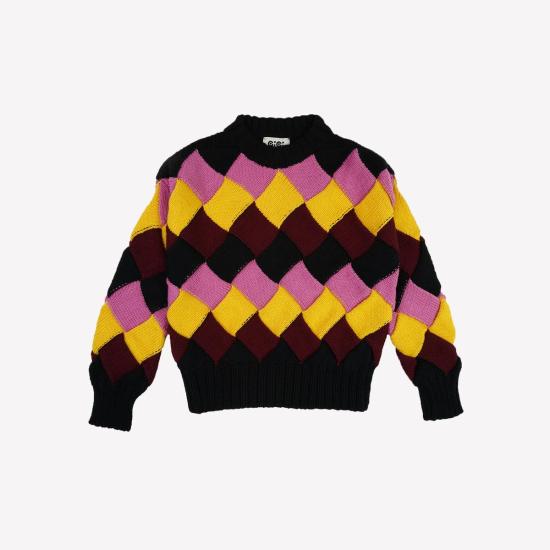  지지 니트웨어 스웨터 바스켓 위브 - GIGI KNITWEAR