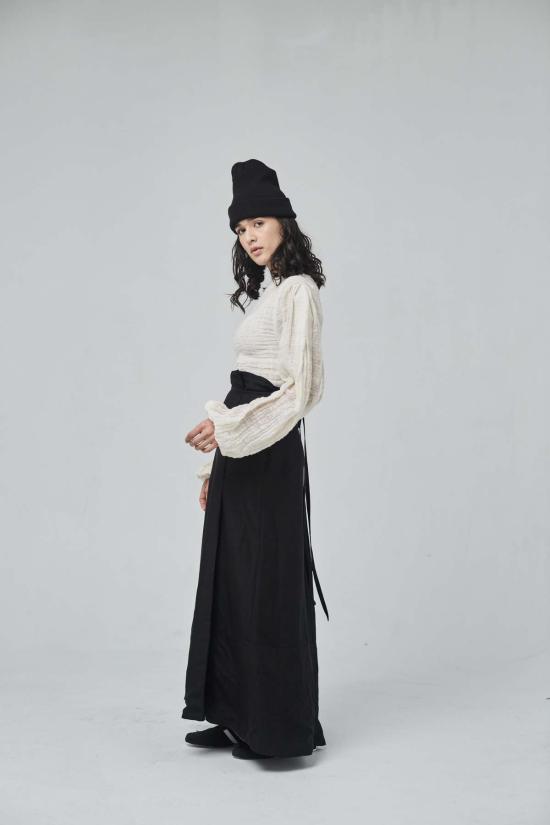  Yesaet 롱 스커트 예셋 맥시 랩 타이 스커트 - OTHER BRANDS