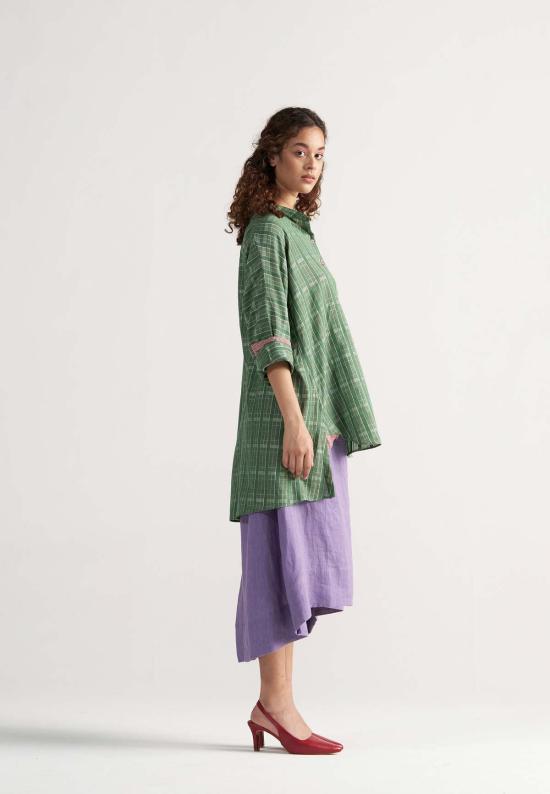  IKKIVI 셔츠 이키비 체크메이트 셔츠 그린 - IKKIVI