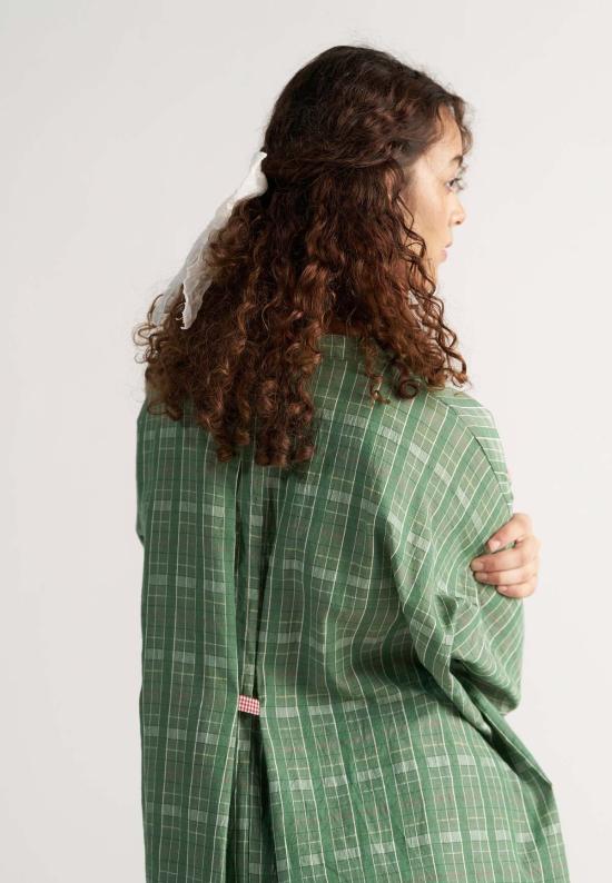  IKKIVI 셔츠 이키비 체크메이트 셔츠 그린 - IKKIVI