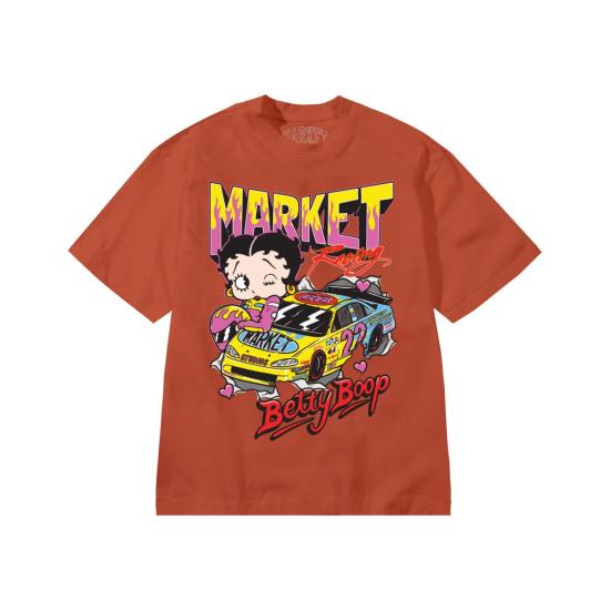  마켓 반팔 티셔츠 베티 부프 레이싱 티 - MARKET