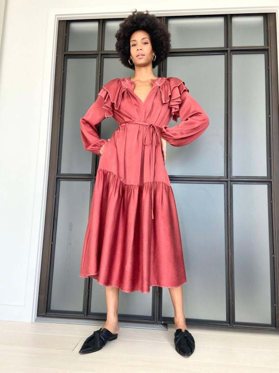  예세이트 롱 원피스 예사엣 살로메 실키 드레스 - YESAET