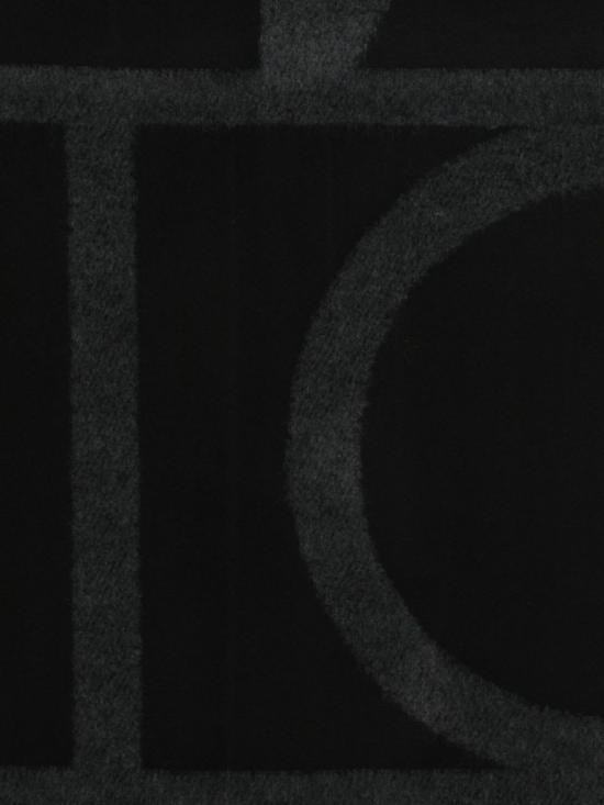  토템 머플러/스카프 울 모노그램 스카프 블랙 - TOTEME