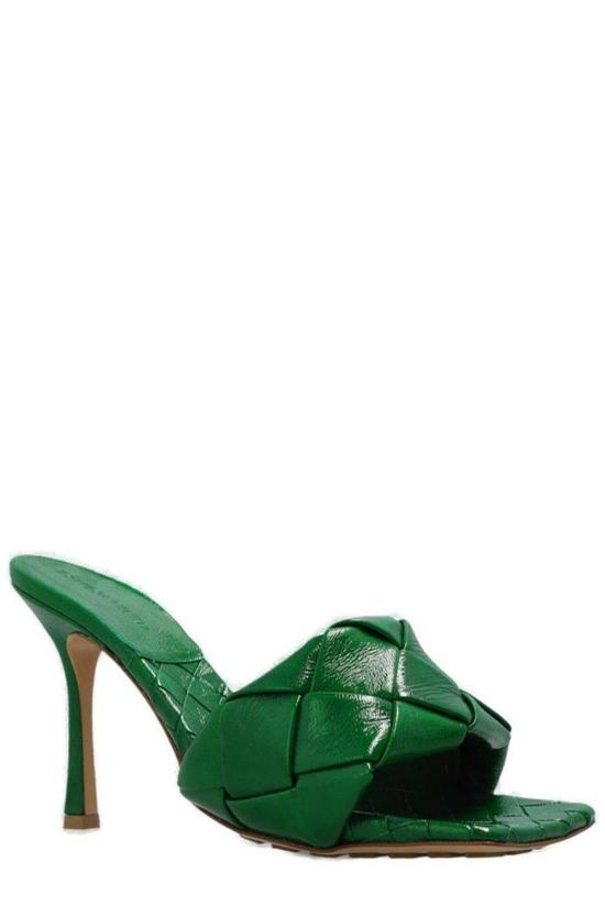  보테가베네타 뮬/슬리퍼 보테가 베네타 리도 슬라이드 샌들 그린 - BOTTEGA VENETA