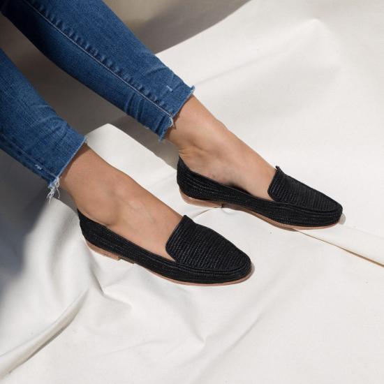  프라우드 메리 풋웨어 로퍼 라피아  블랙 - PROUD MARY FOOTWEAR