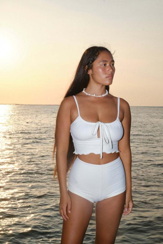  갈라마르 비키니 수영복 셀레나 크롭 탑 크레마 - GALAMAAR