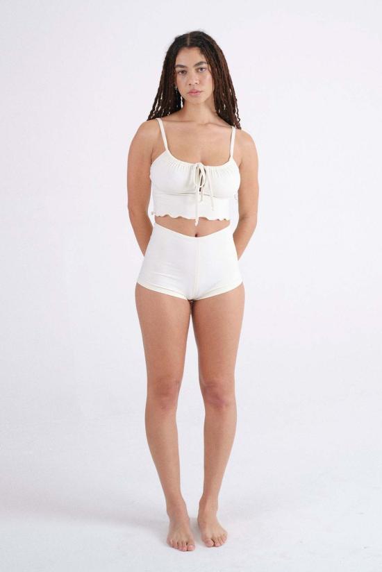  Galamaar 비키니 수영복 갈라마르 셀레나 크롭 탑 크레마 - OTHER BRANDS