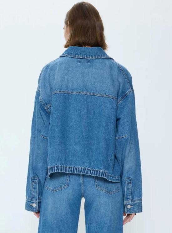  피스톨라 데님 자켓 비비 블루종 트러커 재킷 하트펠트 - PISTOLA