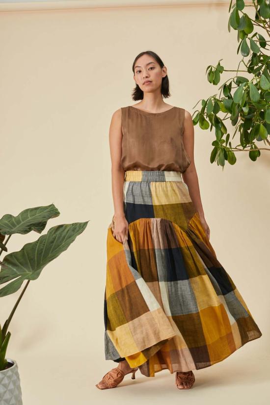  RUJUTA SHETH 롱 스커트 Rujuta Sheth Leila 스커트 Marni Chex - OTHER BRANDS