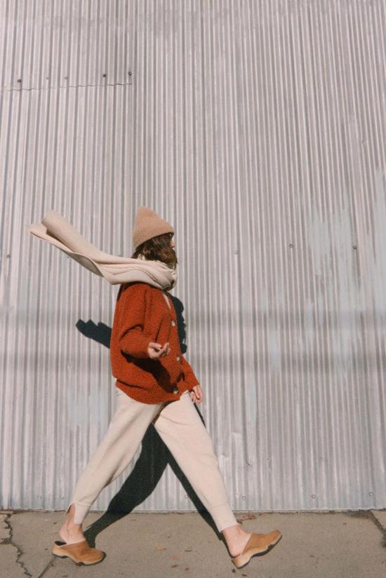  아멘테 가디건 A Mente 알파카 울 블렌드 버튼다운  베리