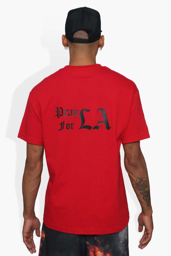  더 셀렉트 반팔 티셔츠 셀렉트 타임즈 프레이 포 라 셔츠 블랙 - THE CELECT