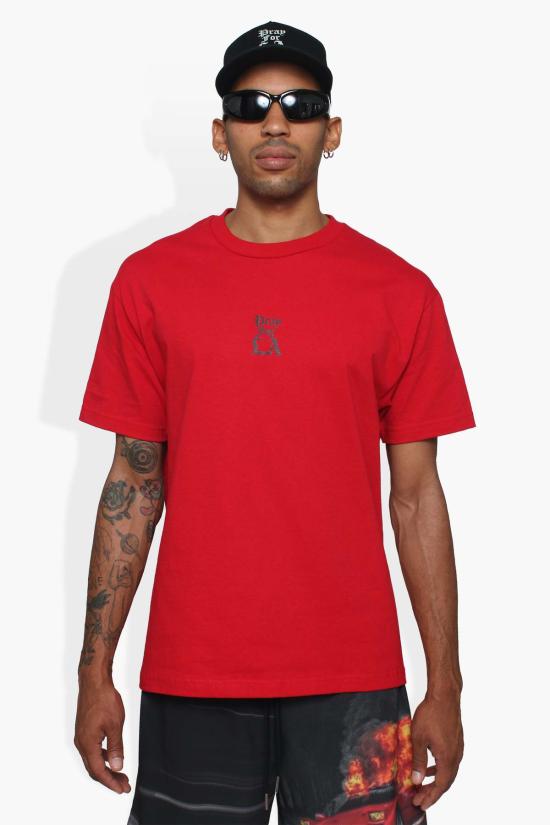  더 셀렉트 반팔 티셔츠 셀렉트 타임즈 프레이 포 라 셔츠 블랙