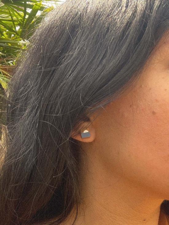  포엠 이어링 포 엠 마이 페인티드 문라이즈 클레이 - PO EM