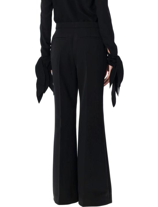  지방시 스트레이트 팬츠 플레어 울 팬츠 블랙 - GIVENCHY