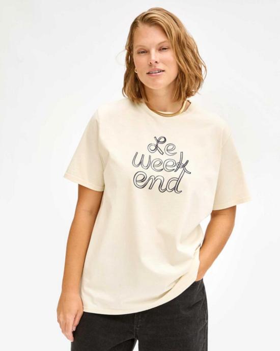  클레어 브이 반팔 티셔츠 클레어 V. 르 위켄드 티 - CLEARE V.