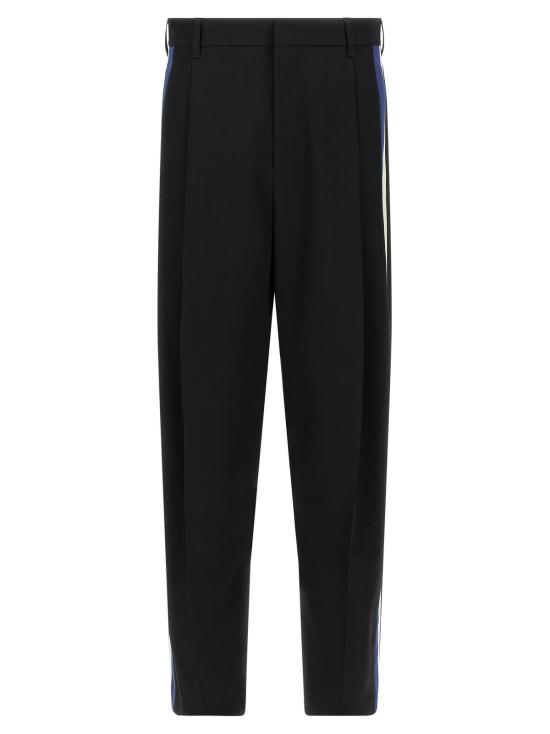  마르니 스트레이트 팬츠 울 팬츠 블랙