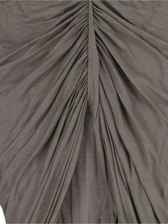  릭 오웬스 숏 스커트 비대칭 미니 스커트 그레이 - RICK OWENS