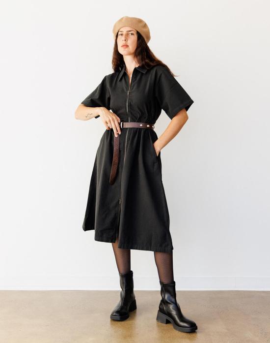  노블 롱 원피스 롱 유틸리티 드레스 - NOBLE