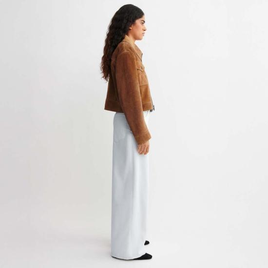  아르마 가죽 자켓 헬렌 그리티 스웨이드 재킷 위스키 - ARMA