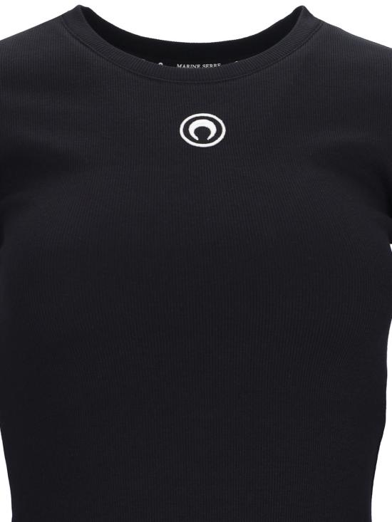  마린세르 숏 원피스 마린 세르 로고 미니 드레스 블랙 - MARINE SERRE