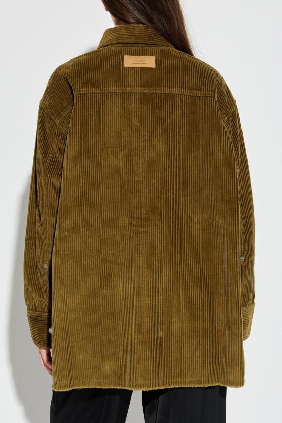  아미 긴팔 셔츠 알렉상드르 마티우시 코듀로이  브론즈 - AMI