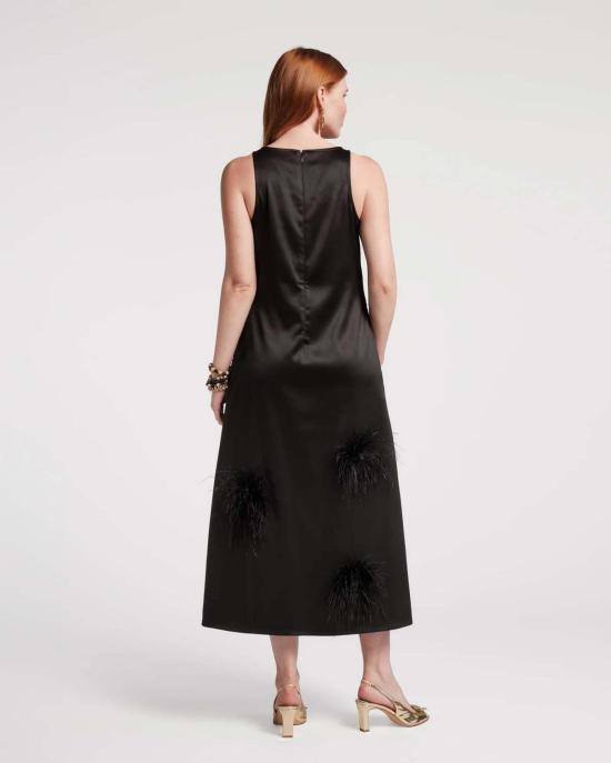  프란체스 발렌타인 롱 원피스 프랜시스 발렌타인 프란체스카 맥시 드레스 블랙 - FRANCES VALENTINE