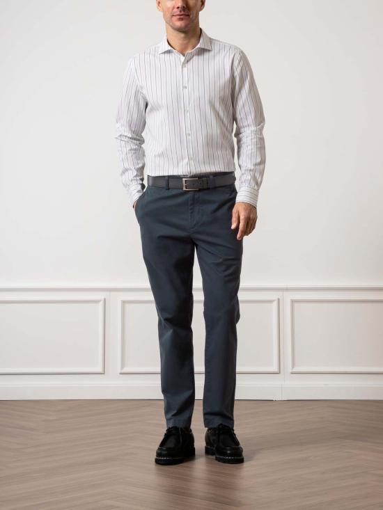  O.N.S 긴팔 셔츠 아서 스트라이프  밝은 흰색/검은색 스트라이프 - OTHER BRANDS