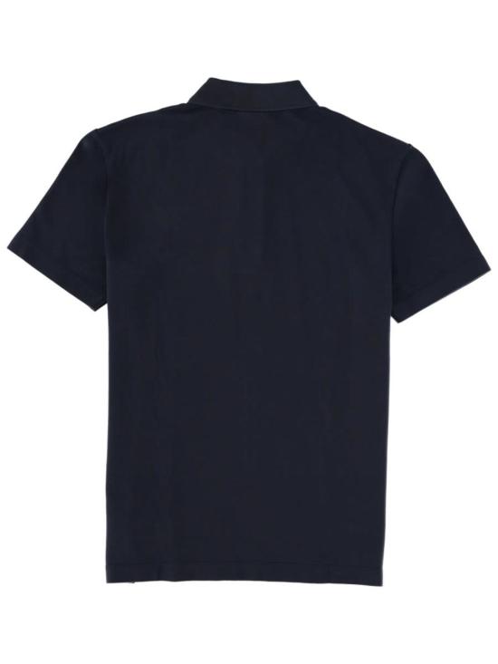  메종키츠네 폴로 티셔츠 메종 키츠네 로고 폴로 셔츠 블루 - MAISON KITSUNE